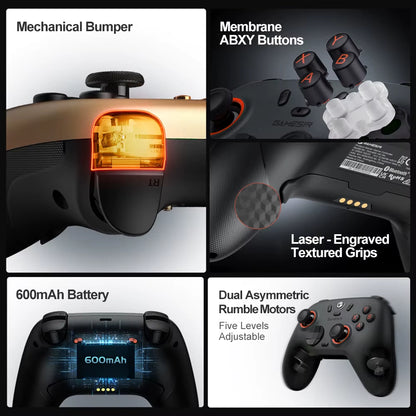 Gamesir Nova 2 Lite Wireless Controller Bluetooth Gamepad with Ultra Low Button and Stick Latency for Nintendo Switch 2 PC IOS