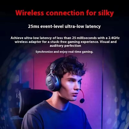 OXS Storm G2 Wireless Gaming Headset 50Mm Full-Frequency Dynamic 7.1 Surround Sound Headset 25Ms Ultra-Low Latency Headphones