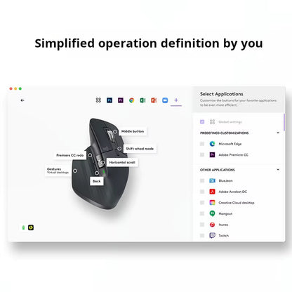 MX Master 3S Wireless Bluetooth Mouse Business Office Softtone Mouse Ergonomic Business Office Mouse
