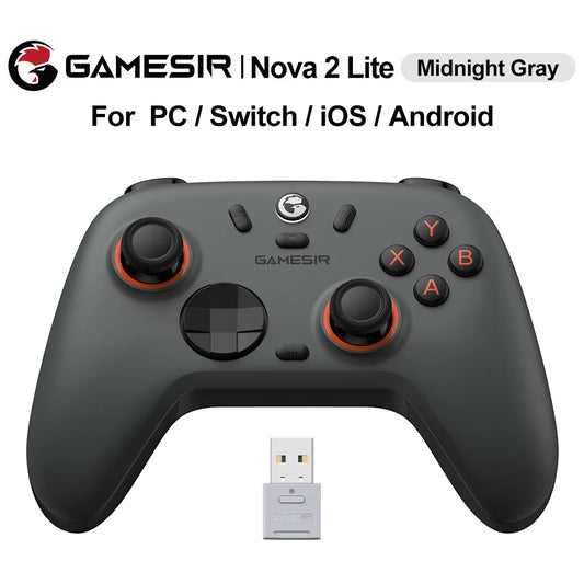 Gamesir Nova 2 Lite Wireless Controller Bluetooth Gamepad with Ultra Low Button and Stick Latency for Nintendo Switch 2 PC IOS