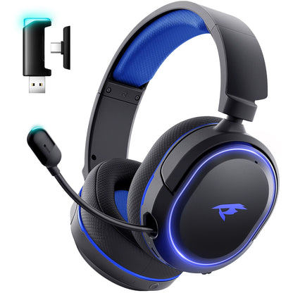 G2 Wireless Gaming Headset Bluetooth 5.3 2.4G Headphones 7.1 Surround 5Ms Low Latency ENC Mic for PC PS4 PS5 Phone Switch
