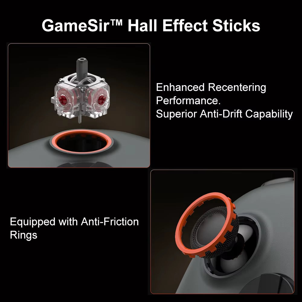 Gamesir Nova 2 Lite Wireless Controller Bluetooth Gamepad with Ultra Low Button and Stick Latency for Nintendo Switch 2 PC IOS