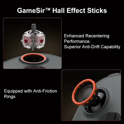 Gamesir Nova 2 Lite Wireless Controller Bluetooth Gamepad with Ultra Low Button and Stick Latency for Nintendo Switch 2 PC IOS