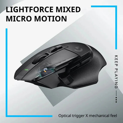G502 X Lightspeed Wireless Gaming Mouse - LIGHTFORCE Hybrid Optical-Mechanical Switches, HERO 25K Gaming Sensor, Compat