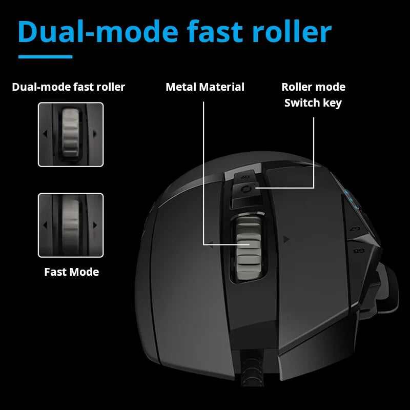 G502 HERO Cable Game Mouse E-Sports Eating Chicken Mechanical Mouse RGB Light Can Be Balanced to Eat Chicken Macro Prog