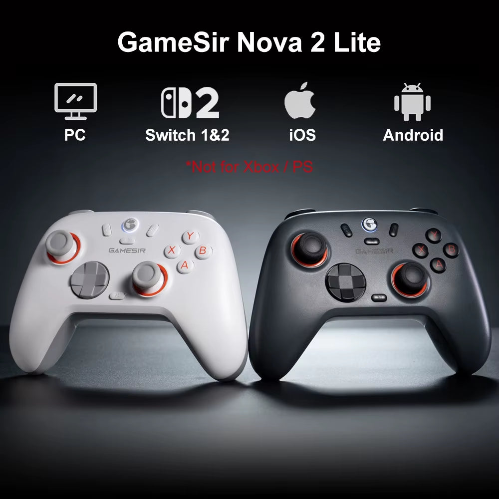 Gamesir Nova 2 Lite Wireless Controller Bluetooth Gamepad with Ultra Low Button and Stick Latency for Nintendo Switch 2 PC IOS