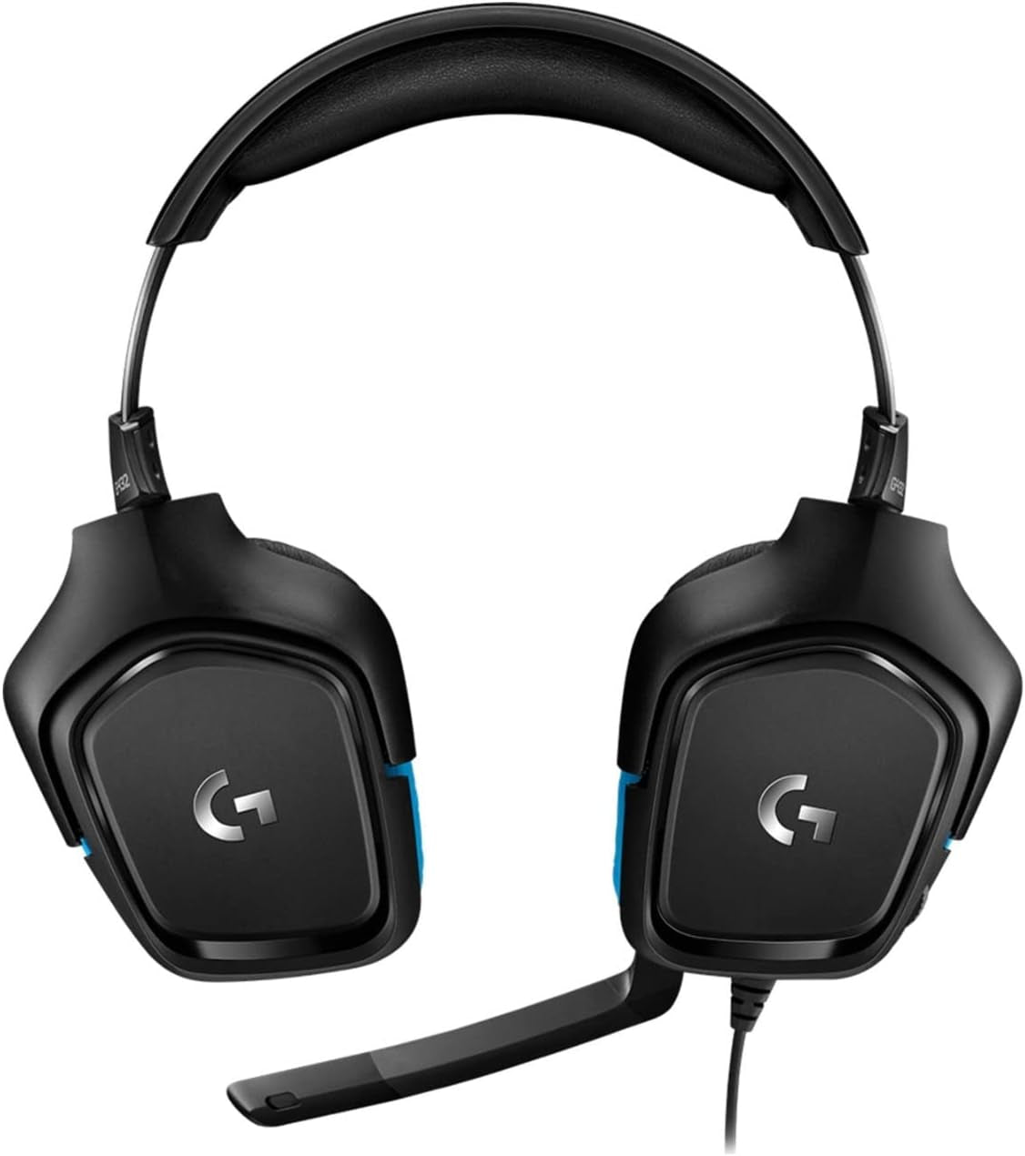 432 Wired Gaming Headset, 7.1 Surround Sound, DTS Headphone:X 2.0, Flip-To-Mute Mic, PC (Leatherette) Black/Blue